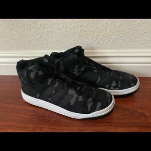 Adidas Black and Grey Camo
